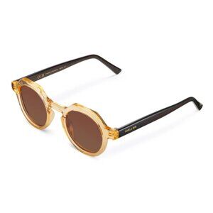 Meller Sunglasses (Brand New), Translucent Yellow Frames with Brown Lenses